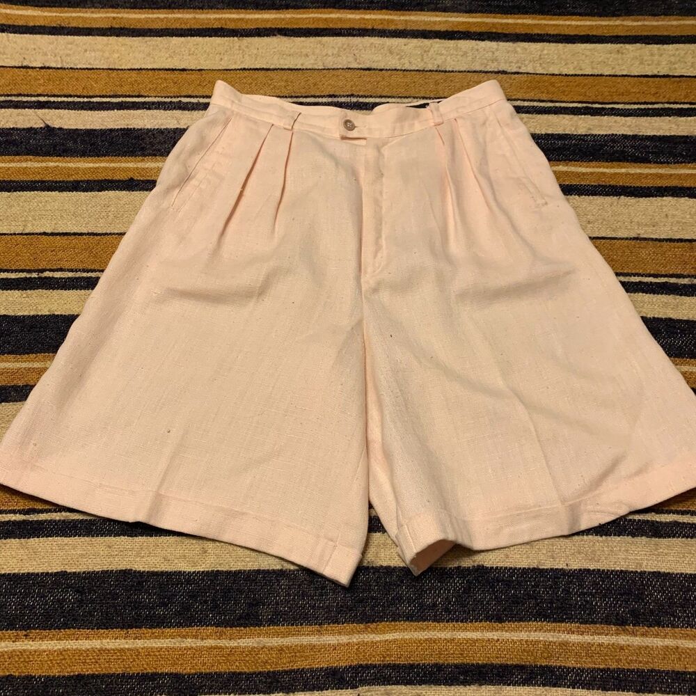 Vintage Women's High Waist Shorts - Shell Pink